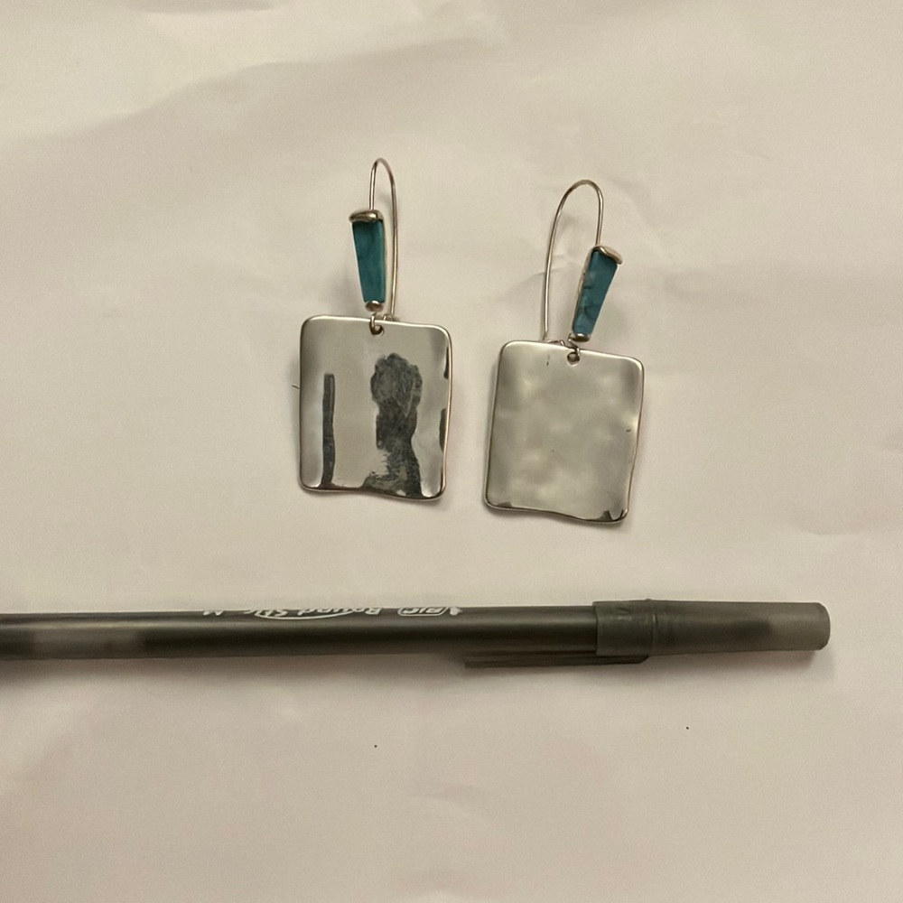 RLM soho earrings square with teal color
